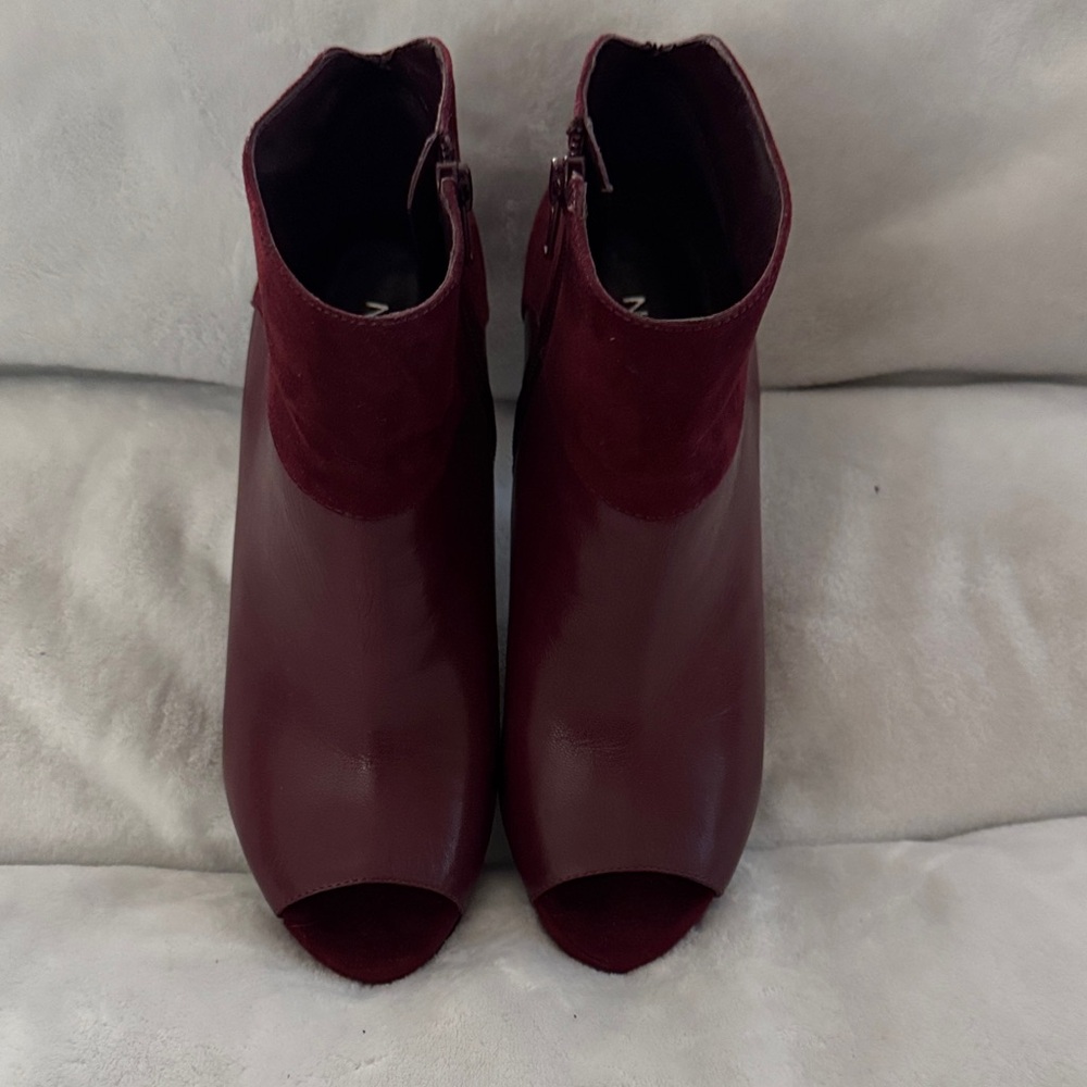 Nine West Burgundy Ankle Boots